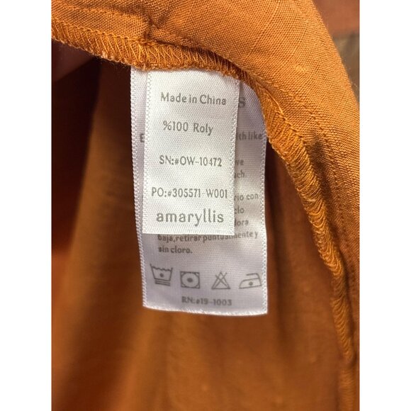 Amaryllis Rust Maxi Dress With Embroidered Floral Accents - Picture 4 of 6